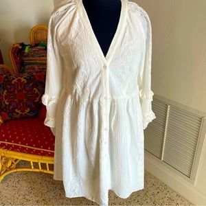 WALTER BAKER White Long Sleeve Lace Dress! New with tags! Purchased Nordstrom. M